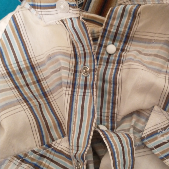 American Eagle Plaid Short Sleeves Shirt XL Cotton - Picture 3 of 11